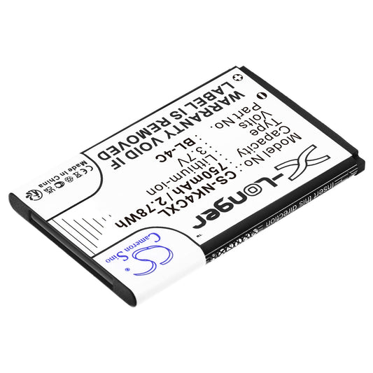 Replacement Battery for BLU  Charleston – Mobile, SmartPhone – 750mAh / 2.78Wh / 3.7V