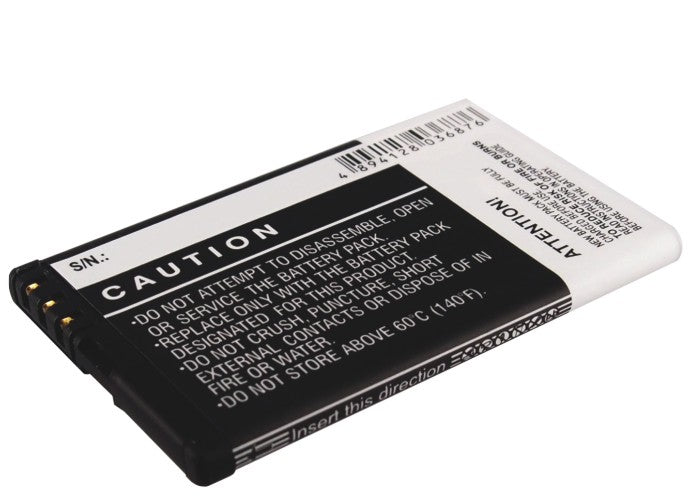 Replacement Battery for Nokia  C6 – Mobile, SmartPhone – 1200mAh / 4.44Wh / 3.7V