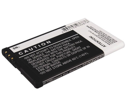 Replacement Battery for Nokia  C6 – Mobile, SmartPhone – 1200mAh / 4.44Wh / 3.7V