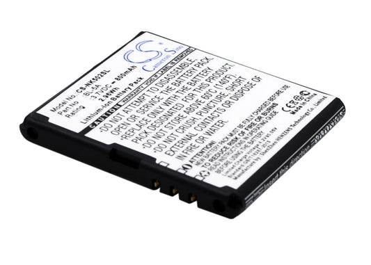 Replacement Battery for Nokia  Asha 502 – Mobile, SmartPhone – 800mAh / 2.96Wh / 3.7V