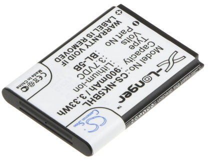 Replacement Battery for Rollei  10050 – Mobile, SmartPhone – 900mAh / 3.33Wh / 3.7V
