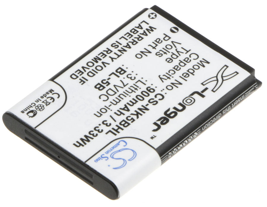 Replacement Battery for Nokia  2610 – Camera – 900mAh / 3.33Wh / 3.7V