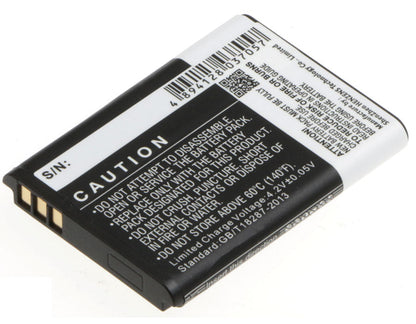 Replacement Battery for Rollei  10050 – Camera – 900mAh / 3.33Wh / 3.7V