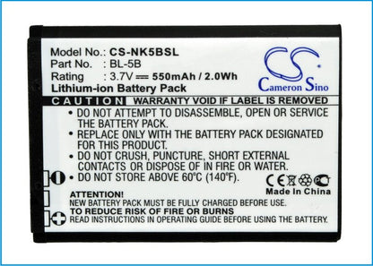 Replacement Battery for VIVITAR  DVR850W – Camera – 550mAh / 2.04Wh / 3.7V