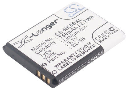 Replacement Battery for SVP  CyberSnap-901 – Camera – 750mAh / 2.78Wh / 3.7V