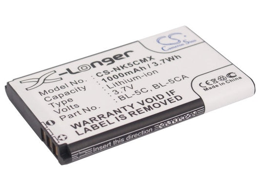 Replacement Battery for ZIKOM  Z650 – Barcode Scanner – 1000mAh / 3.70Wh / 3.7V