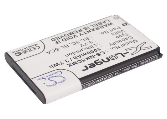 Replacement Battery for Soundmaster  TR150WS – Mobile, SmartPhone – 1000mAh / 3.70Wh / 3.7V