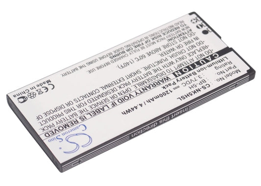 Replacement Battery for Nokia  Lumia 701 – Mobile, SmartPhone – 1200mAh / 4.44Wh / 3.7V