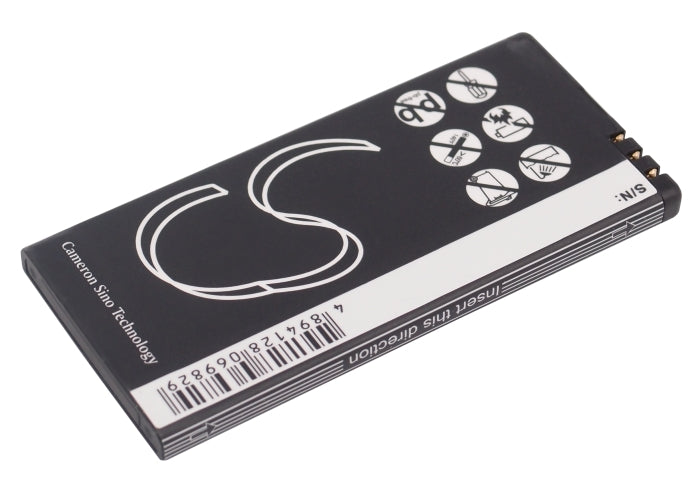 Replacement Battery for Nokia  Lumia 701 – Mobile, SmartPhone – 1200mAh / 4.44Wh / 3.7V