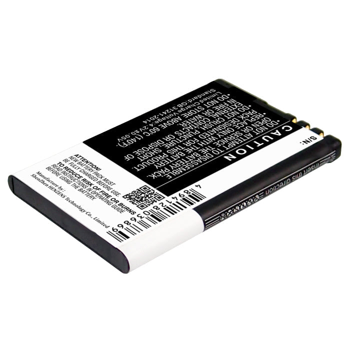 Replacement Battery for Nokia  5230 – Mobile, SmartPhone – 1200mAh / 4.44Wh / 3.7V