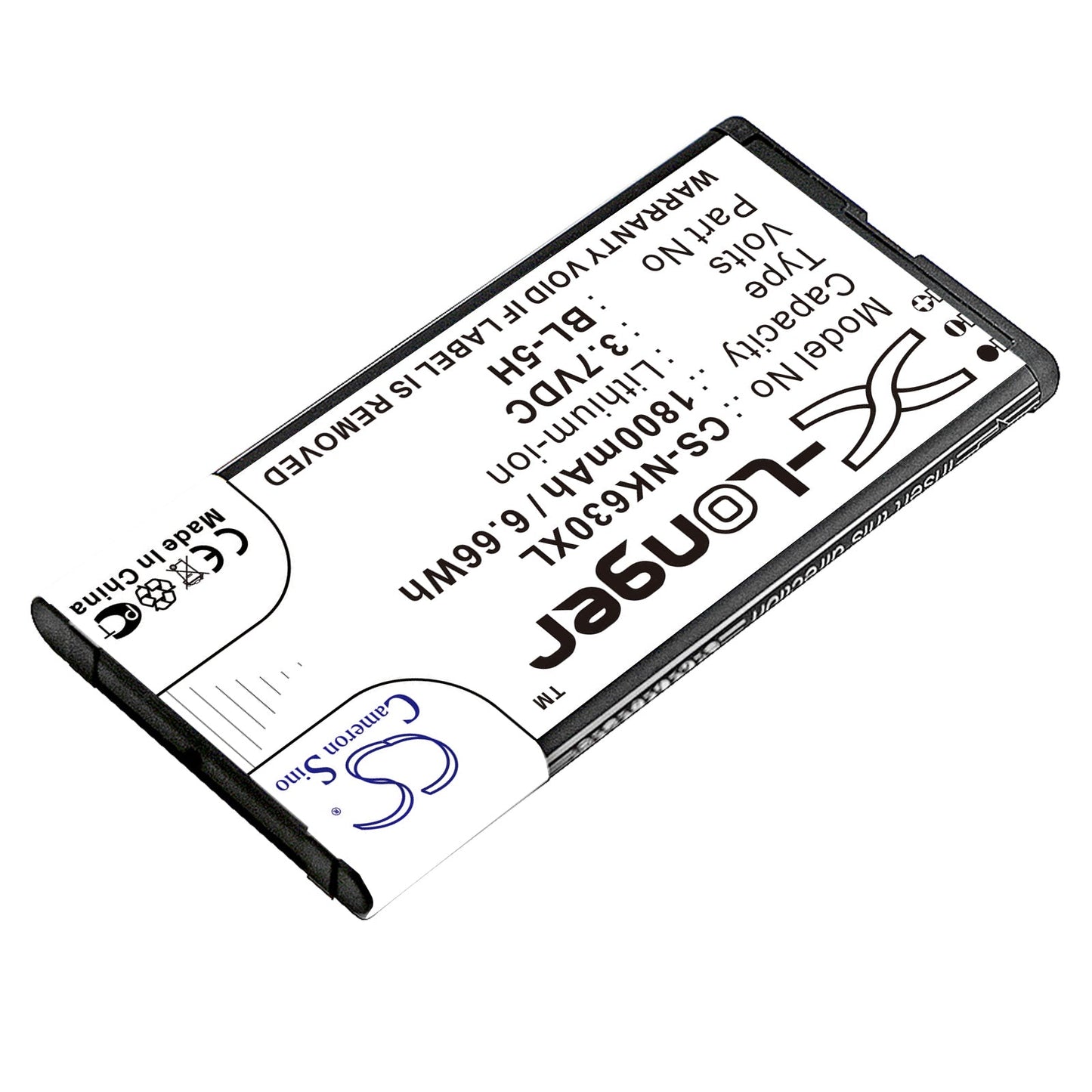 Replacement Battery for Nokia  Lumia 630 – Mobile, SmartPhone – 1800mAh / 6.66Wh / 3.7V