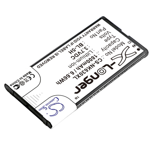 Replacement Battery for Nokia  Lumia 630 – Mobile, SmartPhone – 1800mAh / 6.66Wh / 3.7V