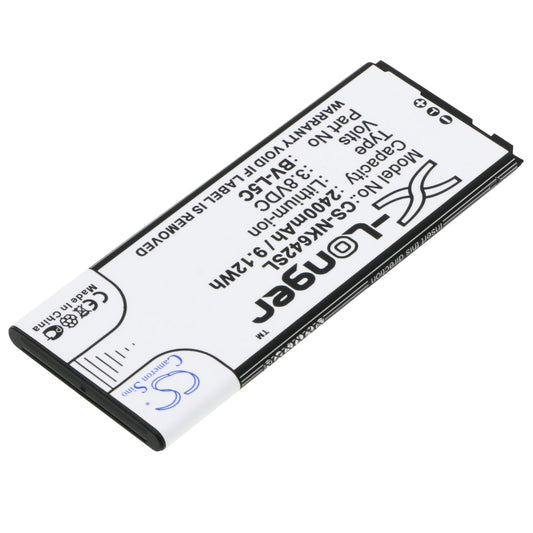 Replacement Battery for Microsoft  Lumia 640 Dual SIM – Mobile, SmartPhone – 2400mAh / 9.12Wh / 3.8V