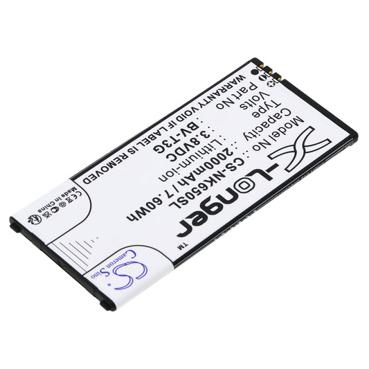 Replacement Battery for Nokia  Lumia 650 – Mobile, SmartPhone – 2000mAh / 7.60Wh / 3.8V