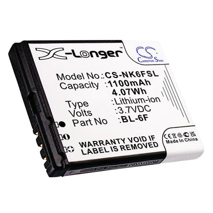 Replacement Battery for VIBO  A688 – Mobile, SmartPhone – 1100mAh / 4.07Wh / 3.7V