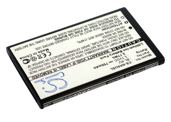 Replacement Battery for Nokia  8820 – Mobile, SmartPhone – 750mAh / 3.7V
