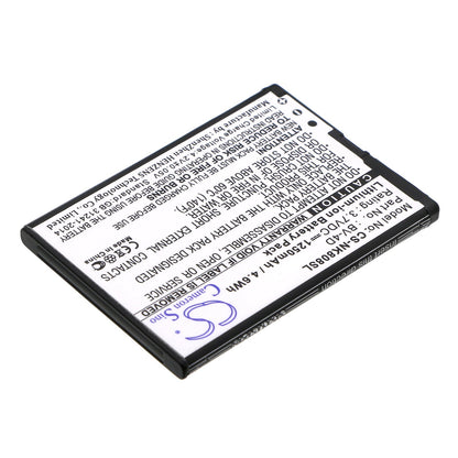 Replacement Battery for Nokia  808 – Mobile, SmartPhone – 1250mAh/4.63Wh / 3.7V
