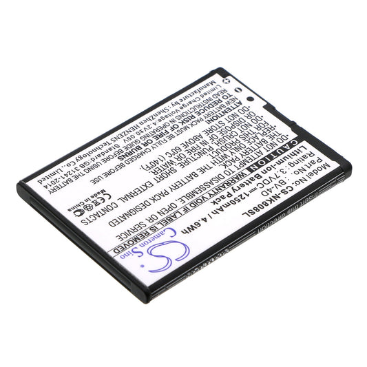 Replacement Battery for Nokia  808 – Mobile, SmartPhone – 1250mAh/4.63Wh / 3.7V