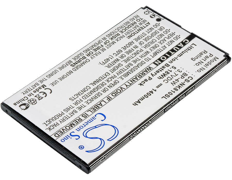 Replacement Battery for Nokia  Lumia 810 – Mobile, SmartPhone – 1400mAh/5.18Wh / 3.7V
