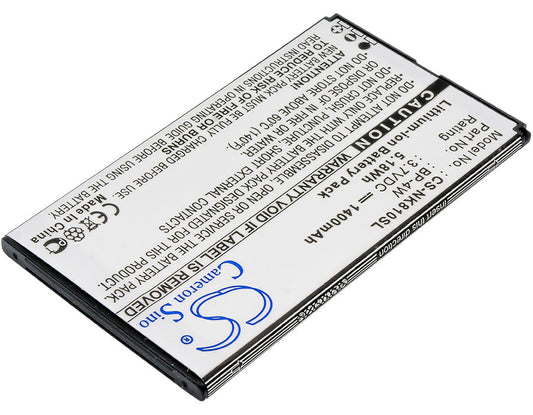 Replacement Battery for Nokia  Lumia 810 – Mobile, SmartPhone – 1400mAh/5.18Wh / 3.7V