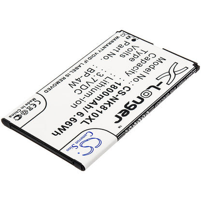 Replacement Battery for Nokia  Lumia 810 – Mobile, SmartPhone – 1800mAh / 6.66Wh / 3.7V