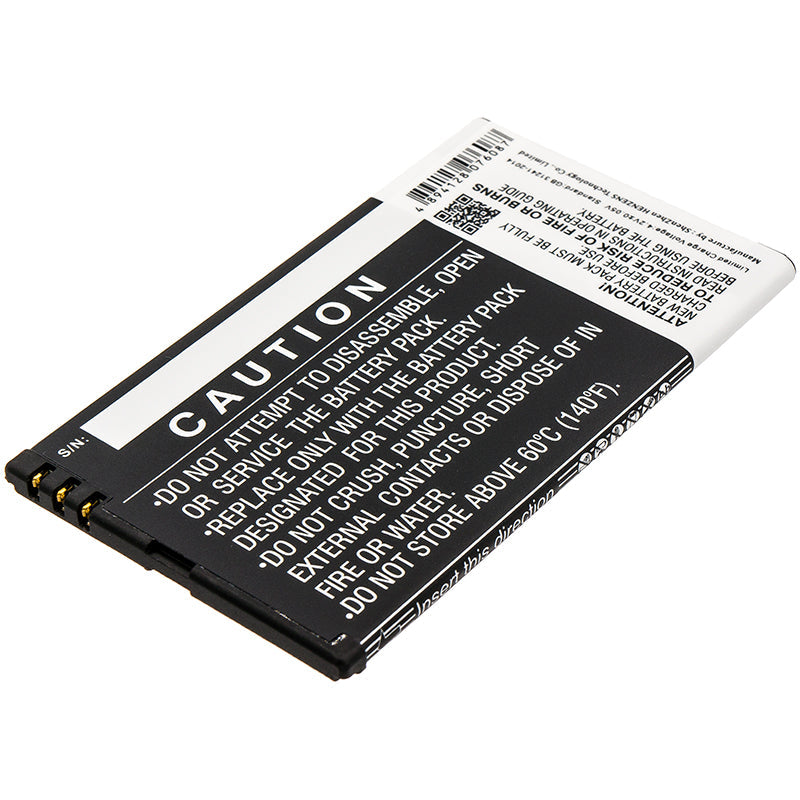 Replacement Battery for Nokia  Lumia 810 – Mobile, SmartPhone – 1800mAh / 6.66Wh / 3.7V