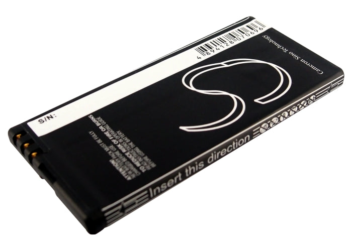 Replacement Battery for Nokia  Arrow – Mobile, SmartPhone – 1200mAh/4.44Wh / 3.7V
