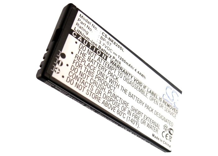 Replacement Battery for Nokia  Arrow – Mobile, SmartPhone – 1200mAh/4.44Wh / 3.7V