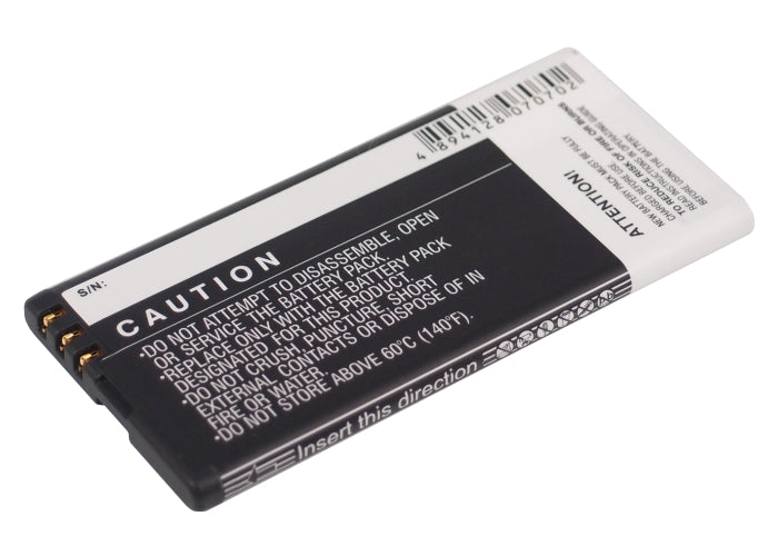 Replacement Battery for Nokia  Arrow – Mobile, SmartPhone – 1650mAh/6.11Wh / 3.7V
