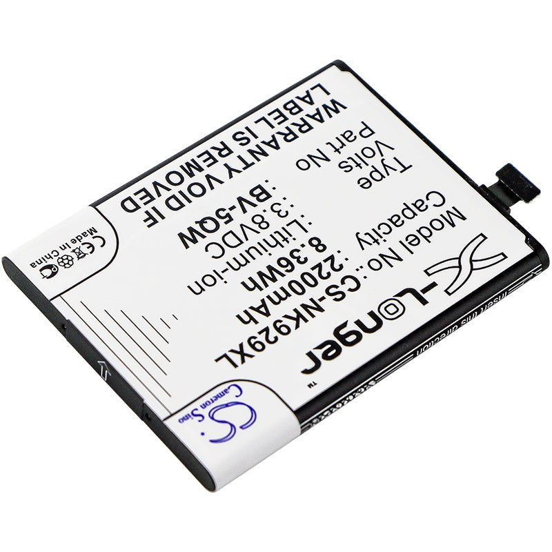 Replacement Battery for Microsoft  Lumia 929 – Mobile, SmartPhone – 2200mAh / 8.36Wh / 3.8V