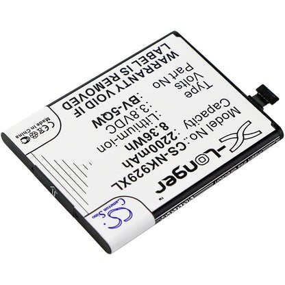 Replacement Battery for Microsoft  Lumia 929 – Mobile, SmartPhone – 2200mAh / 8.36Wh / 3.8V