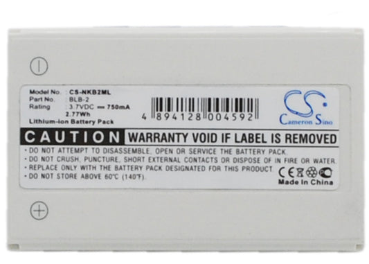Replacement Battery for Technaxx  C5000 – Camera – 750mAh / 2.78Wh / 3.7V