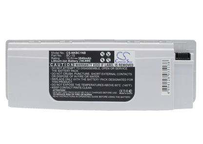 Replacement Battery for Nokia  Booklet 3G – Notebook, Laptop – 3840mAh / 14.8V