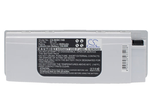 Replacement Battery for Nokia  Booklet 3G – Notebook, Laptop – 3840mAh / 14.8V