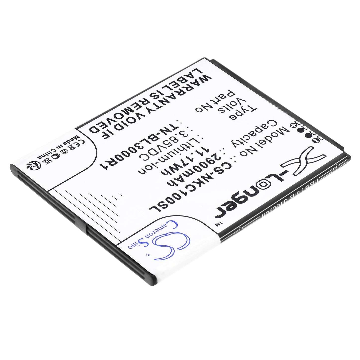 Replacement Battery for Nokia  C100 – Mobile, SmartPhone – 2900mAh / 11.17Wh / 3.85V