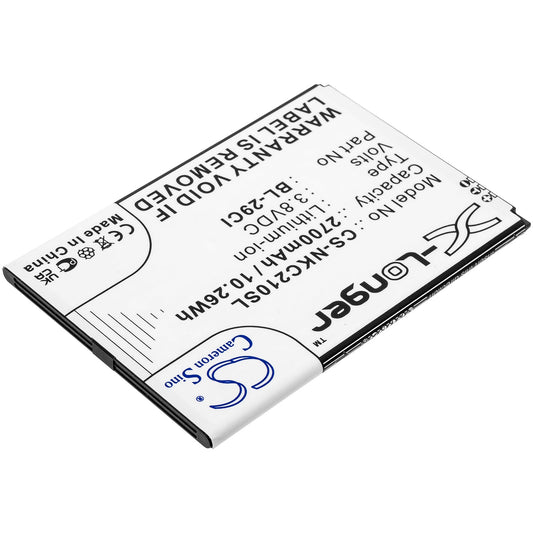Replacement Battery for Nokia  C10 – Mobile, SmartPhone – 2700mAh / 10.26Wh / 3.8V