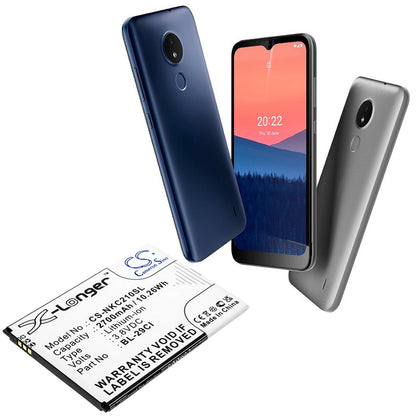 Replacement Battery for Nokia  C10 – Mobile, SmartPhone – 2700mAh / 10.26Wh / 3.8V