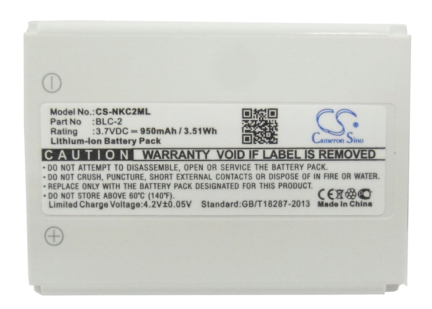 Replacement Battery for Nokia  1220 – Mobile, SmartPhone – 950mAh / 3.52Wh / 3.7V