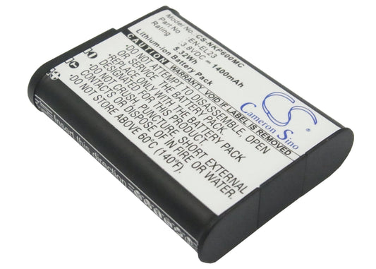 Replacement Battery for Nikon  Coolpix P600 – Camera – 1400mAh / 5.32Wh / 3.8V