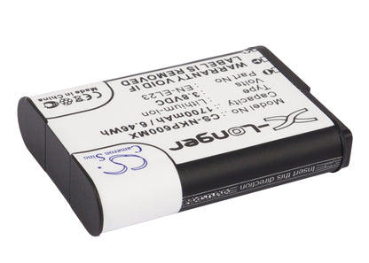 Replacement Battery for Nikon  Coolpix P600 – Camera – 1700mAh / 6.46Wh / 3.8V