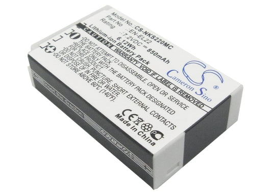 Replacement Battery for Nikon  1 J4 – Camera – 850mAh / 6.12Wh / 7.2V