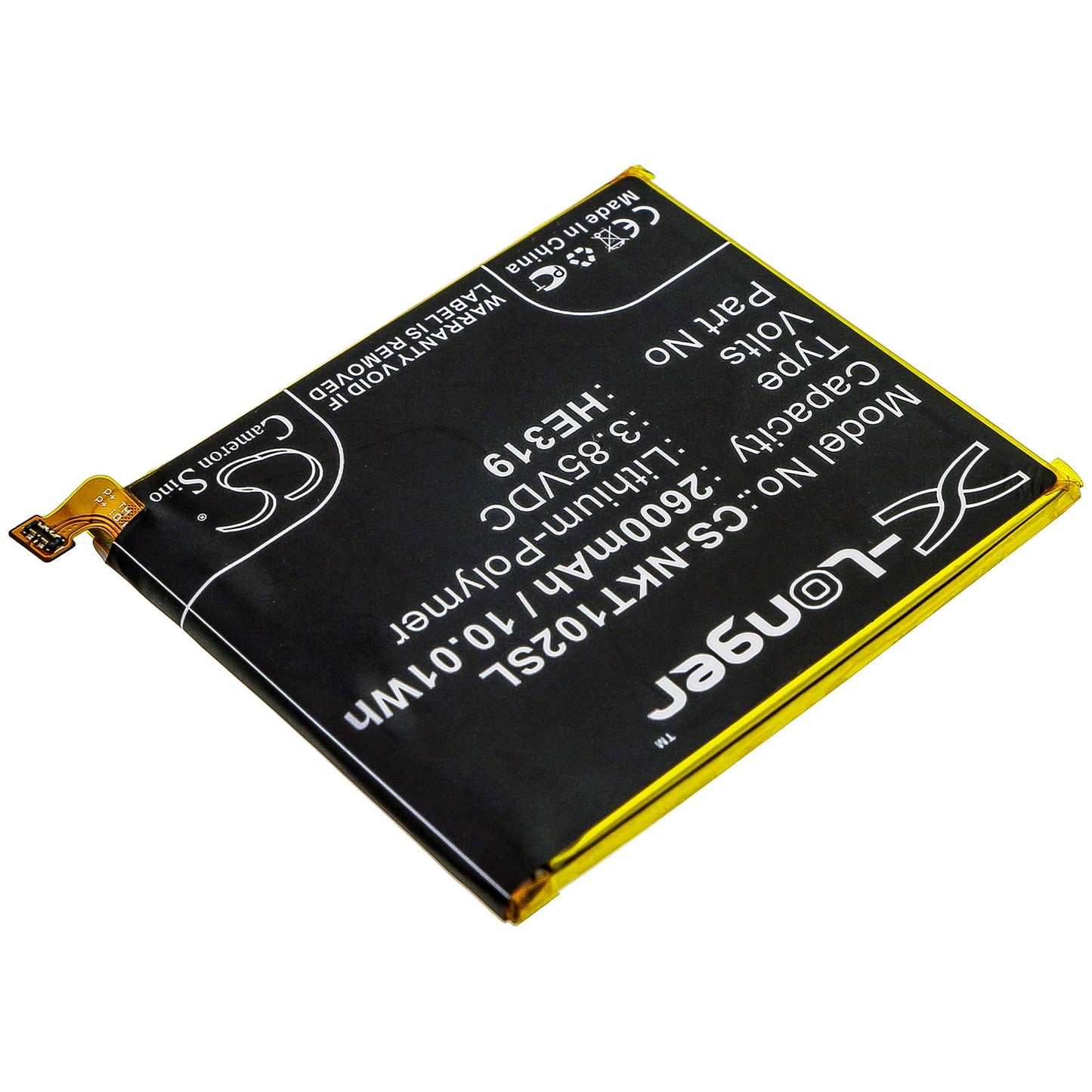 Replacement Battery for Nokia  Nokia 3 – Mobile, SmartPhone – 2600mAh / 10.01Wh / 3.85V