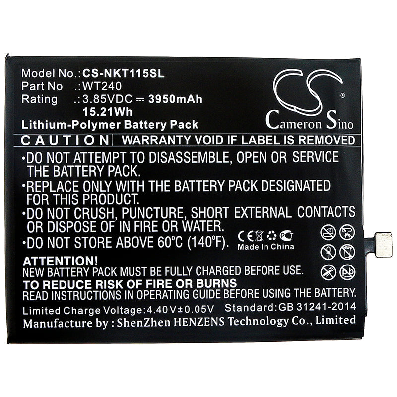 Replacement Battery for Nokia  3.2 – Mobile, SmartPhone – 3950mAh / 15.21Wh / 3.85V