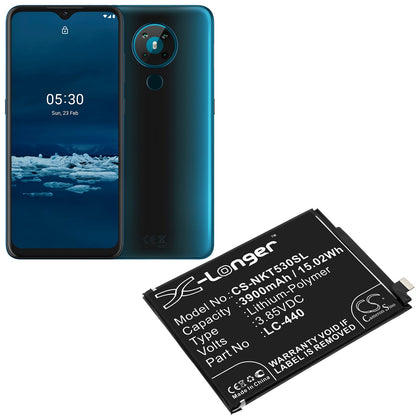 Replacement Battery for Nokia  Nokia 5.3 – Mobile, SmartPhone – 3900mAh / 15.02Wh / 3.85V