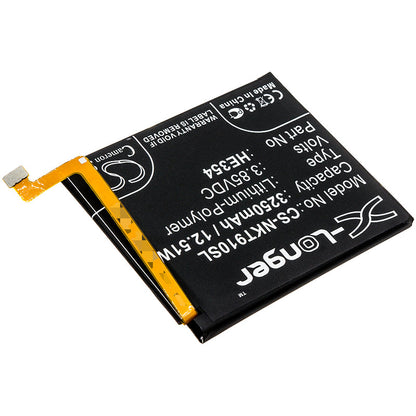 Replacement Battery for Nokia  9 PureView – Mobile, SmartPhone – 3250mAh / 12.51Wh / 3.85V