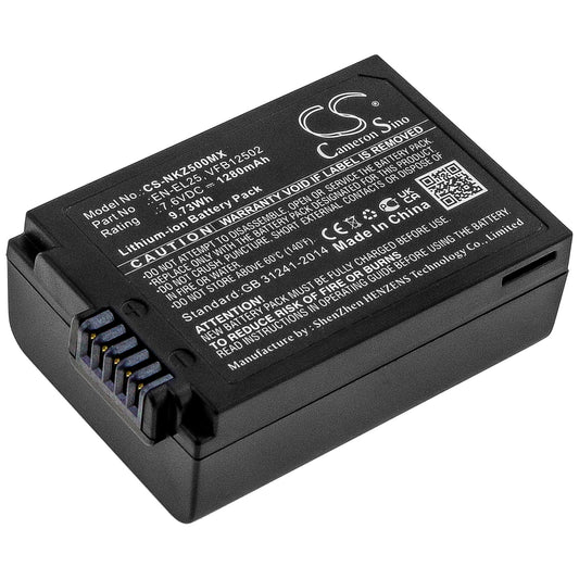 Replacement Battery for Nikon  Z FC Mirrorless – Camera – 1280mAh / 9.73Wh / 7.6V