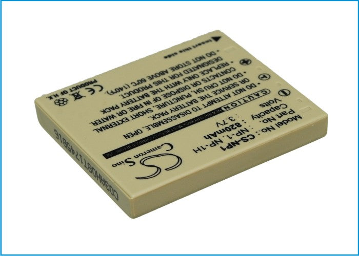 Replacement Battery for MINOLTA  Dimage X1 – Camera – 820mAh / 3.03Wh / 3.7V