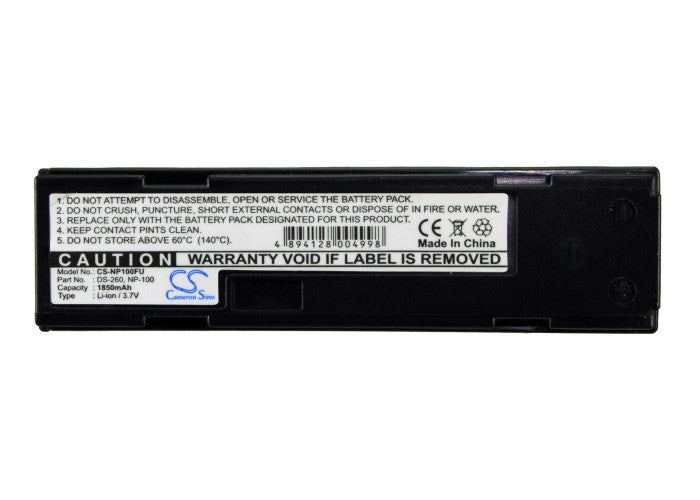 Replacement Battery for TOSHIBA  PDR-M3 – Camera – 1850mAh / 3.7V