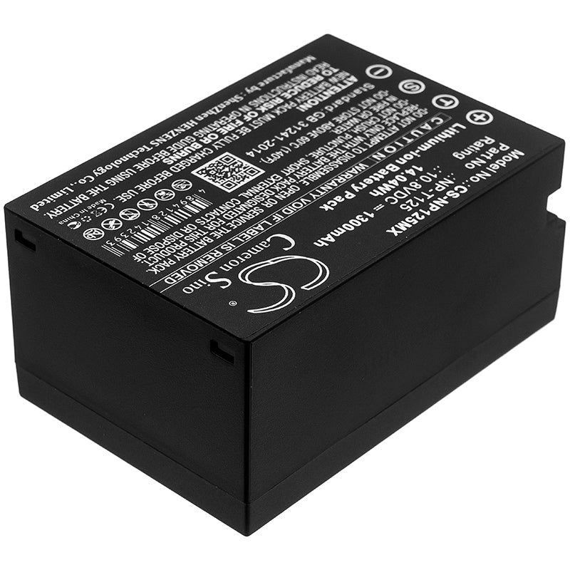 Replacement Battery for Fujifilm  GFX 50S – Camera – 1300mAh / 14.04Wh / 10.8V
