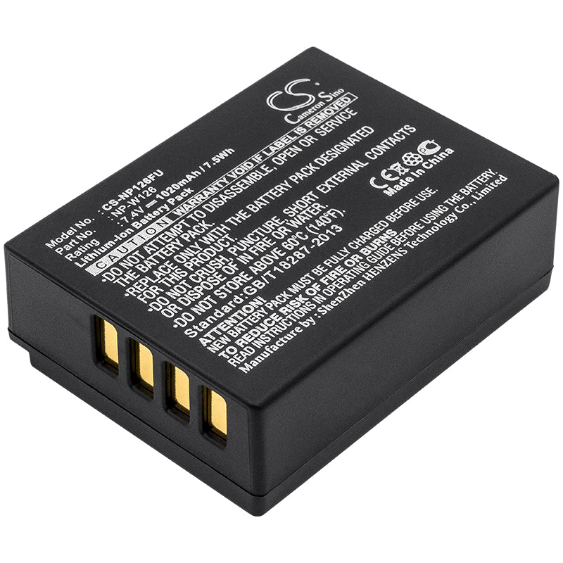 Replacement Battery for Fujifilm  FinePix HS30 – Camera – 1020mAh / 7.55Wh / 7.4V